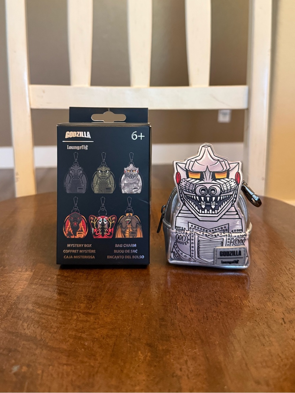 NWT Loungefly Godzilla Mystery Box Mechagodzilla Mini Backpack Bag Charm